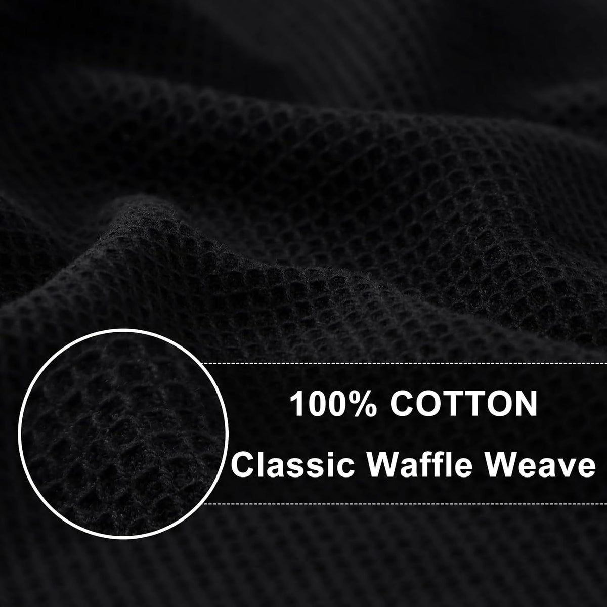 Homaxy 100% Cotton Waffle Weave Kitchen Towels - 6 Pack Soft and Absorbent Dish Towels - 16 x 26