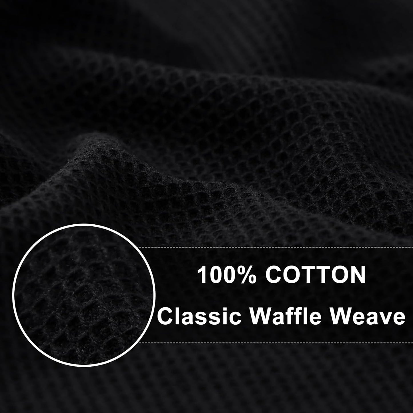Homaxy 100% Cotton Waffle Weave Kitchen Towels - 8 Pack Soft and Absorbent Dish Towels - 16 x 26