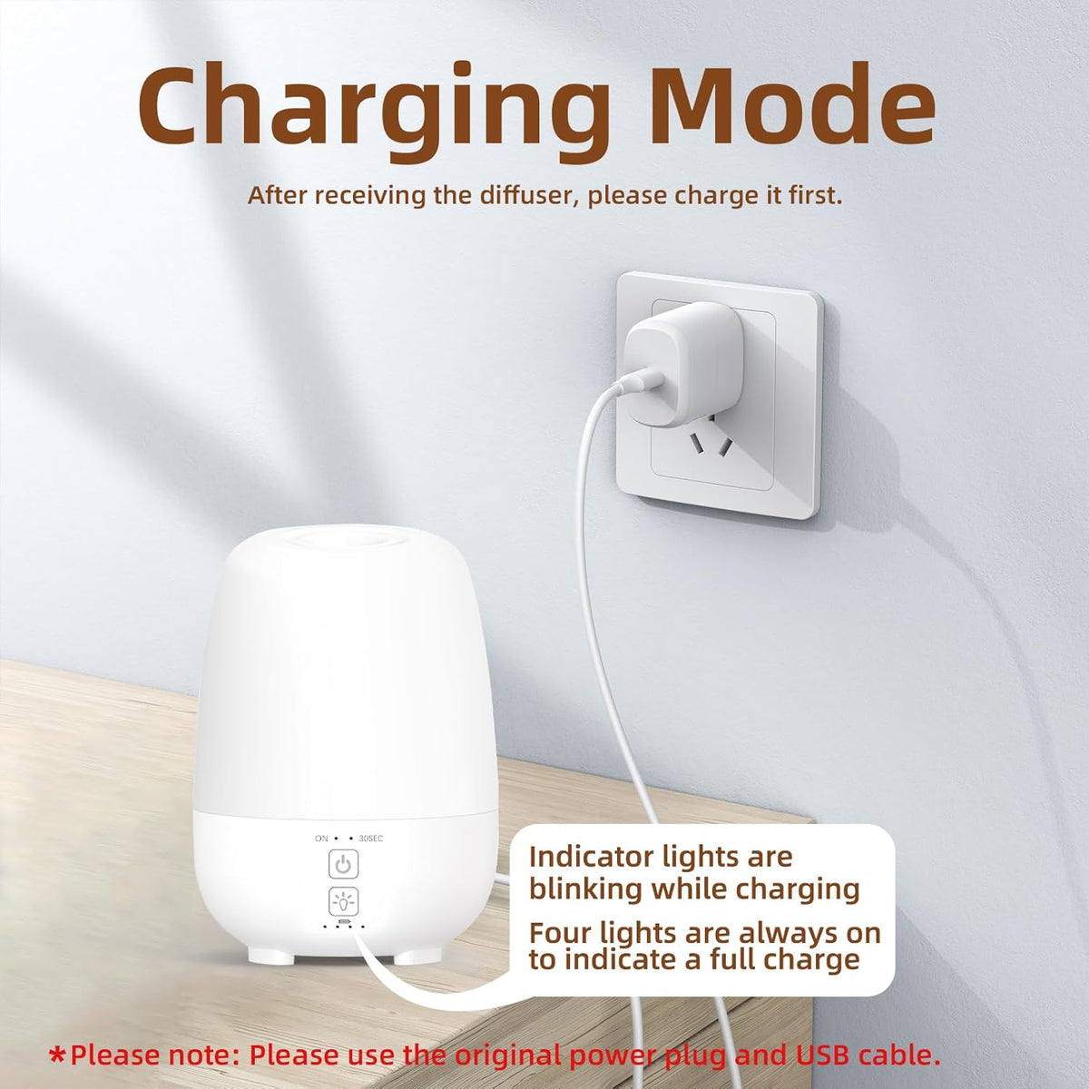 150ML Cordless Essential Oil Diffuser, Built-in 6000mAH Rechargeable Battery, 7-Hour Runtime, 7 LED