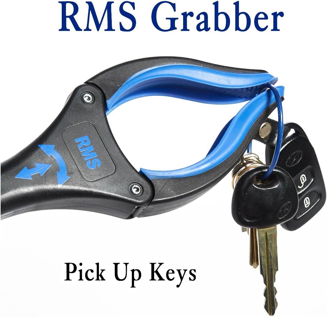 RMS 2-Pack 32 Inch Extra Long Grabber Reacher with Rotating Jaw - Mobility Aid Reaching Assist Tool