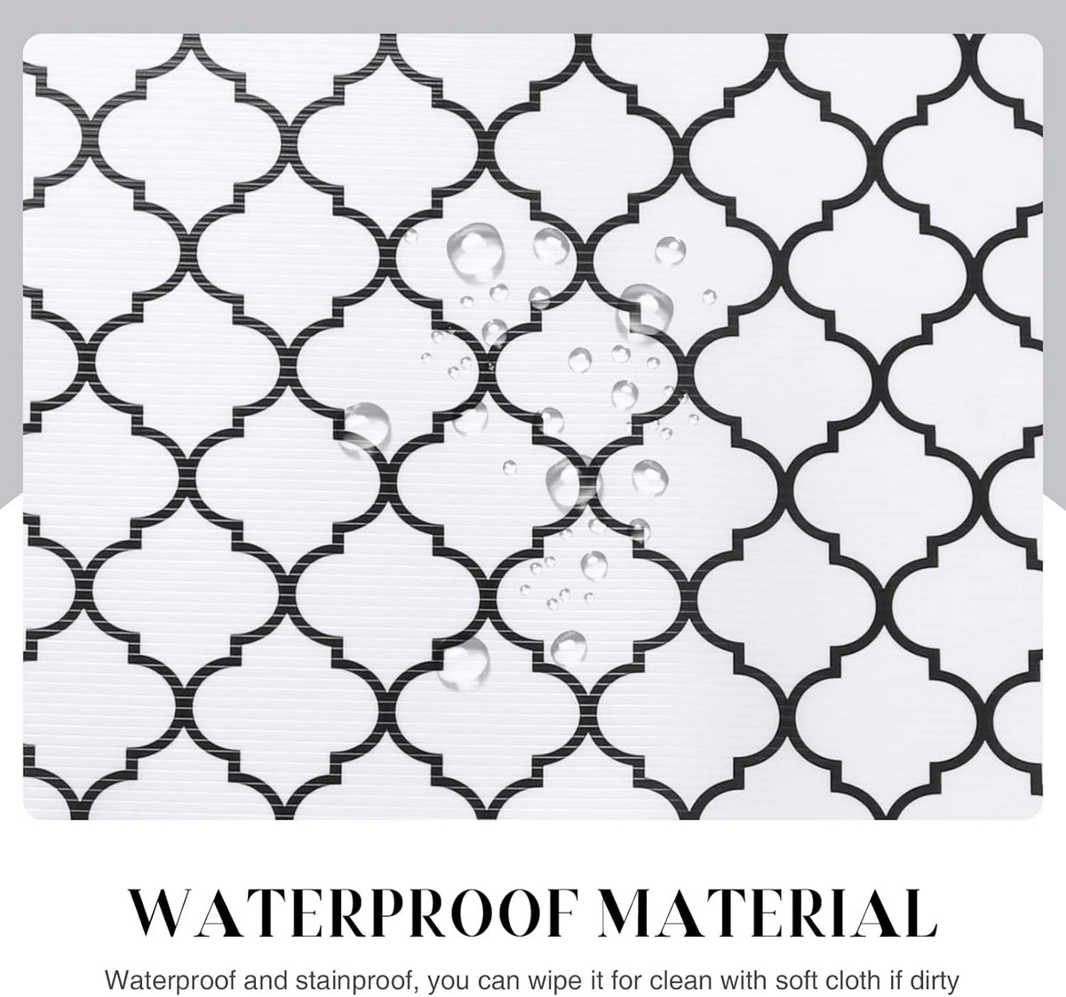 Glotoch Non Slip Shelf Liner 24 Inch Wide, Non Adhesive Drawer Liner, Waterproof Shelf Liners for