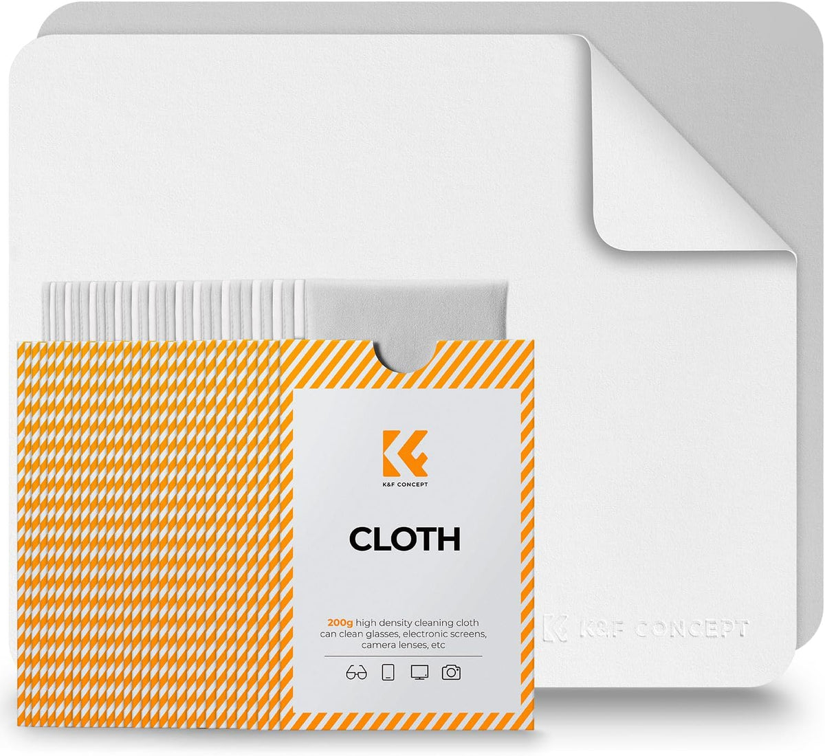 K&F Concept 30 Pack Lens Cleaning Cloth | Microfiber Cleaning Cloth | Glasses Cleaning Cloths |