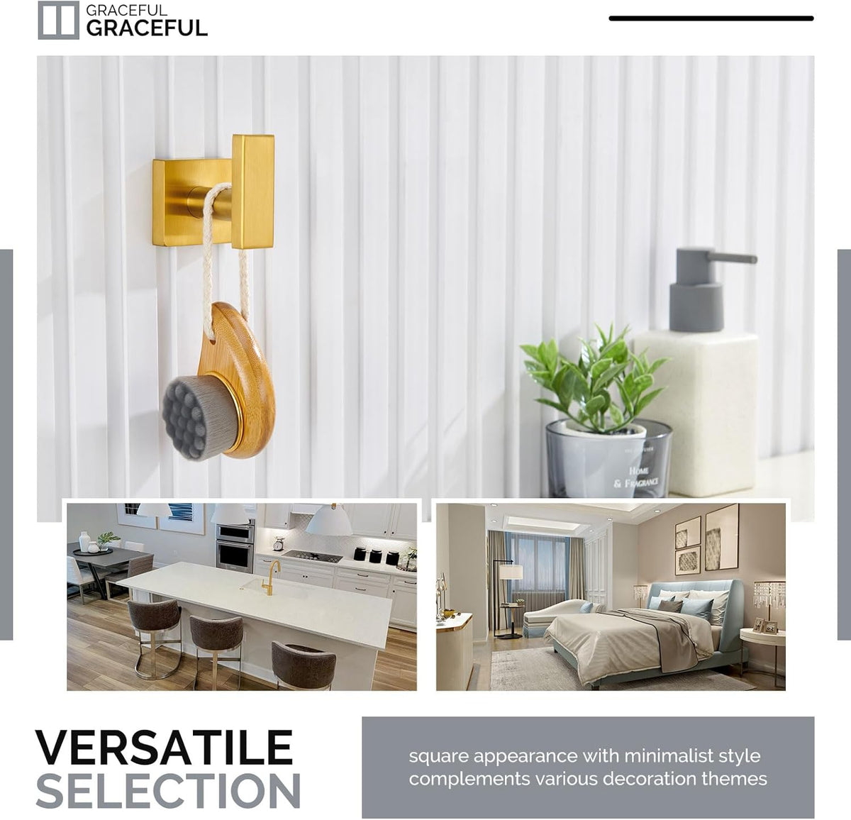 Angle Simple Towel Hook for Bathroom, SUS 304 Stainless Steel Robe Coat Hook for Wall, Hand Towel