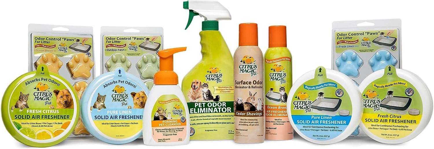 Citrus Magic Pet Odor Absorbing Solid Air Freshener for Home, Air Purifier, Fresh Citrus, Must have