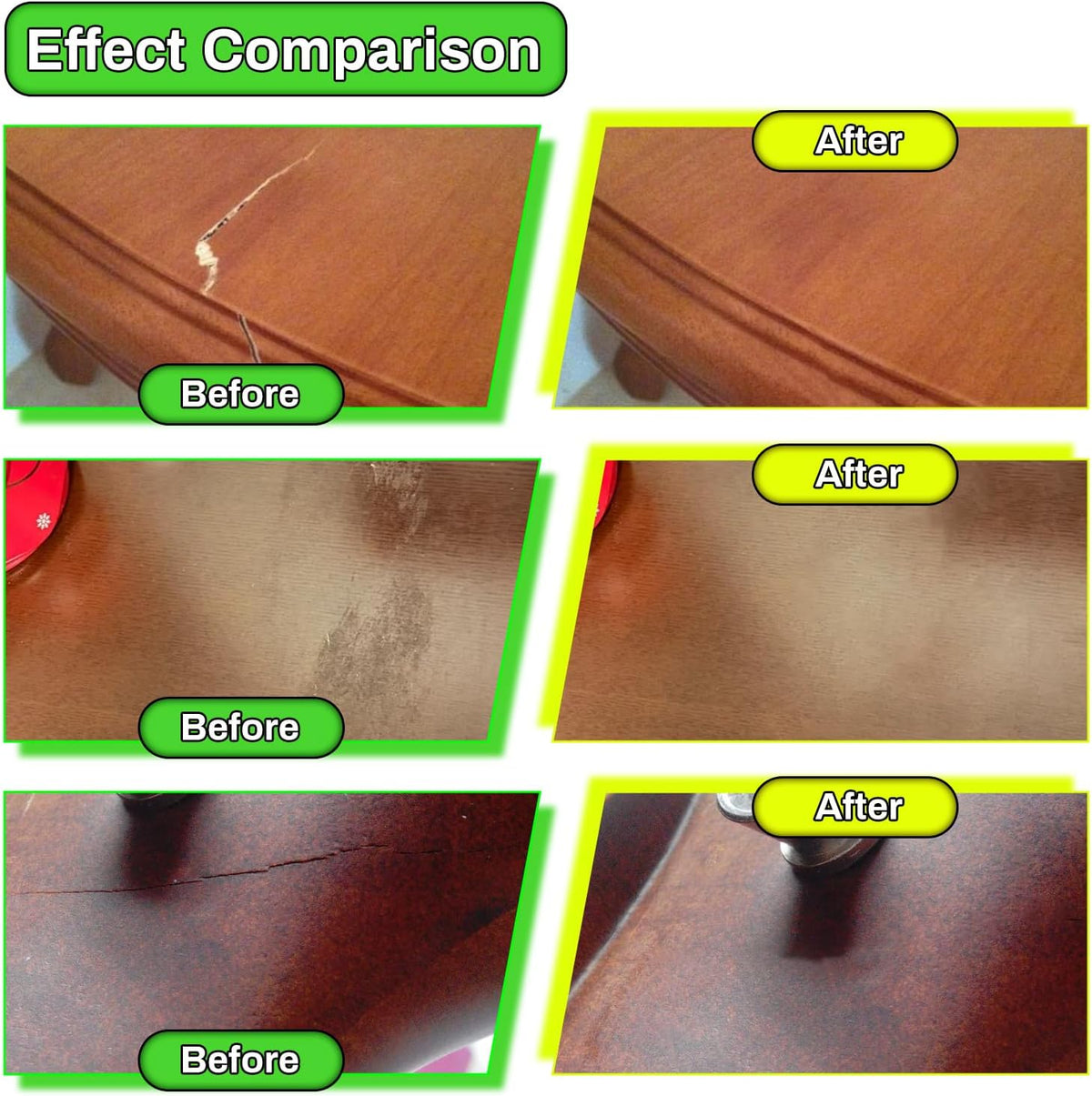 Wood Furniture Repair Kit,24 Colors Wood Fillers,Scratch Repair Covers & Removers for Repairing