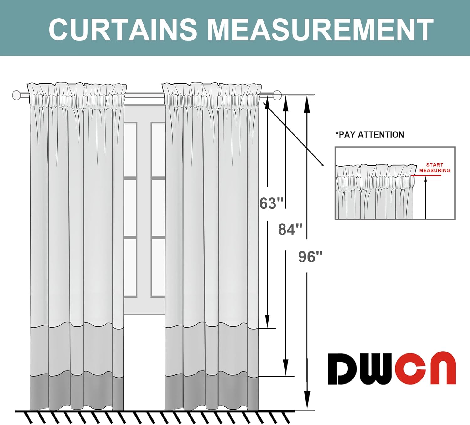 DWCN Beige Curtains for Bedroom Thermal Insulated Room Darkening Drapes for Living Room Rod Pocket