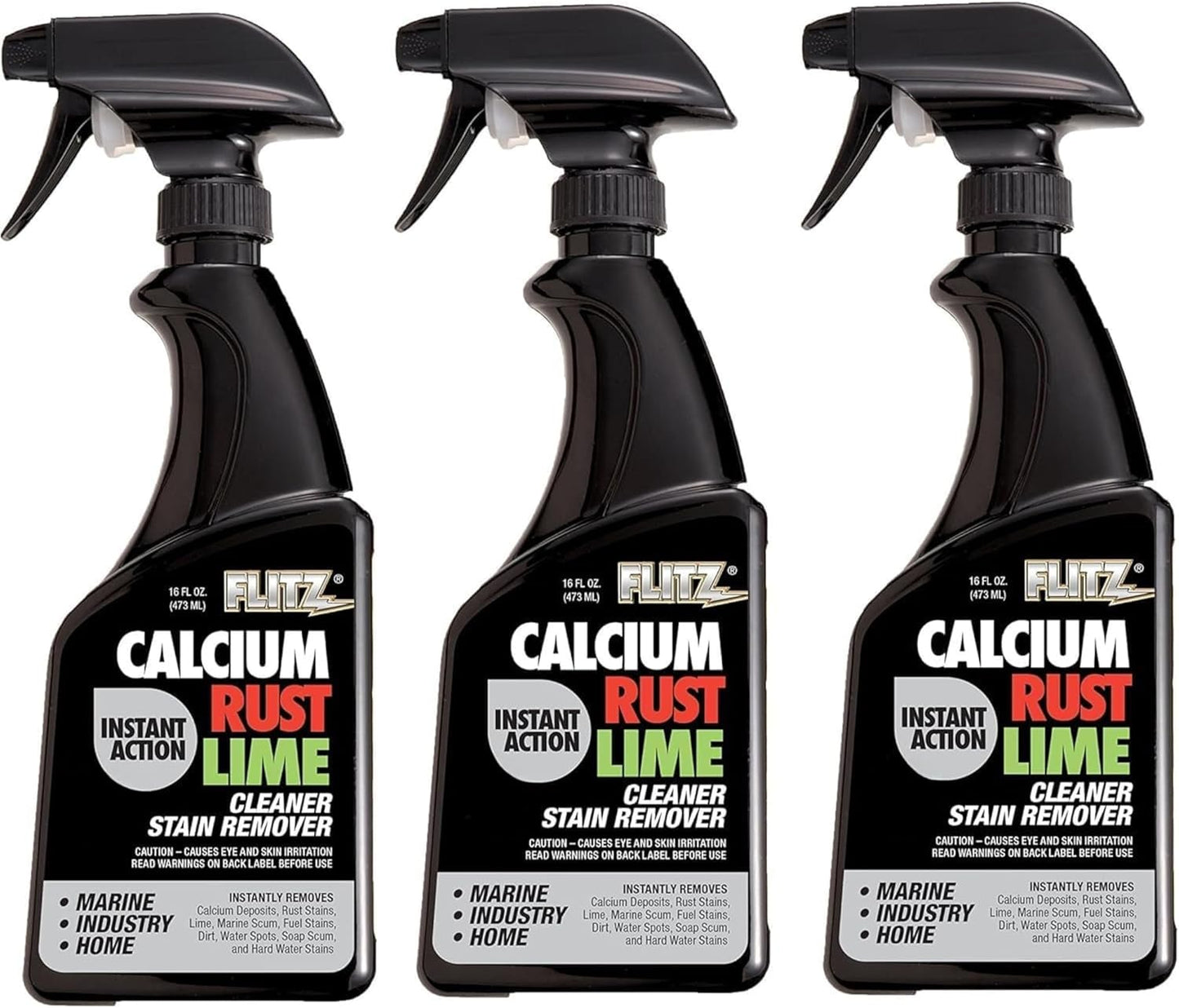 Flitz Calcium, Rust, & Lime Remover - 16oz Bottle of USA-Made Limescale Remover for Toilets