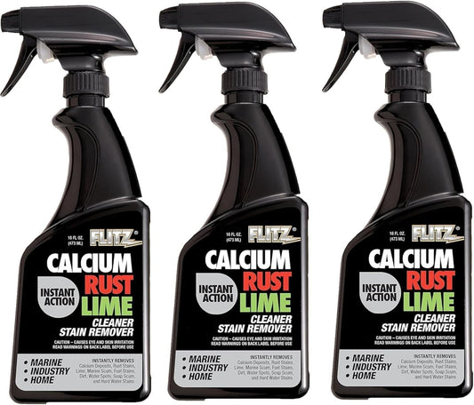 Flitz Calcium, Rust, & Lime Remover - 16oz Bottle of USA-Made Limescale Remover for Toilets