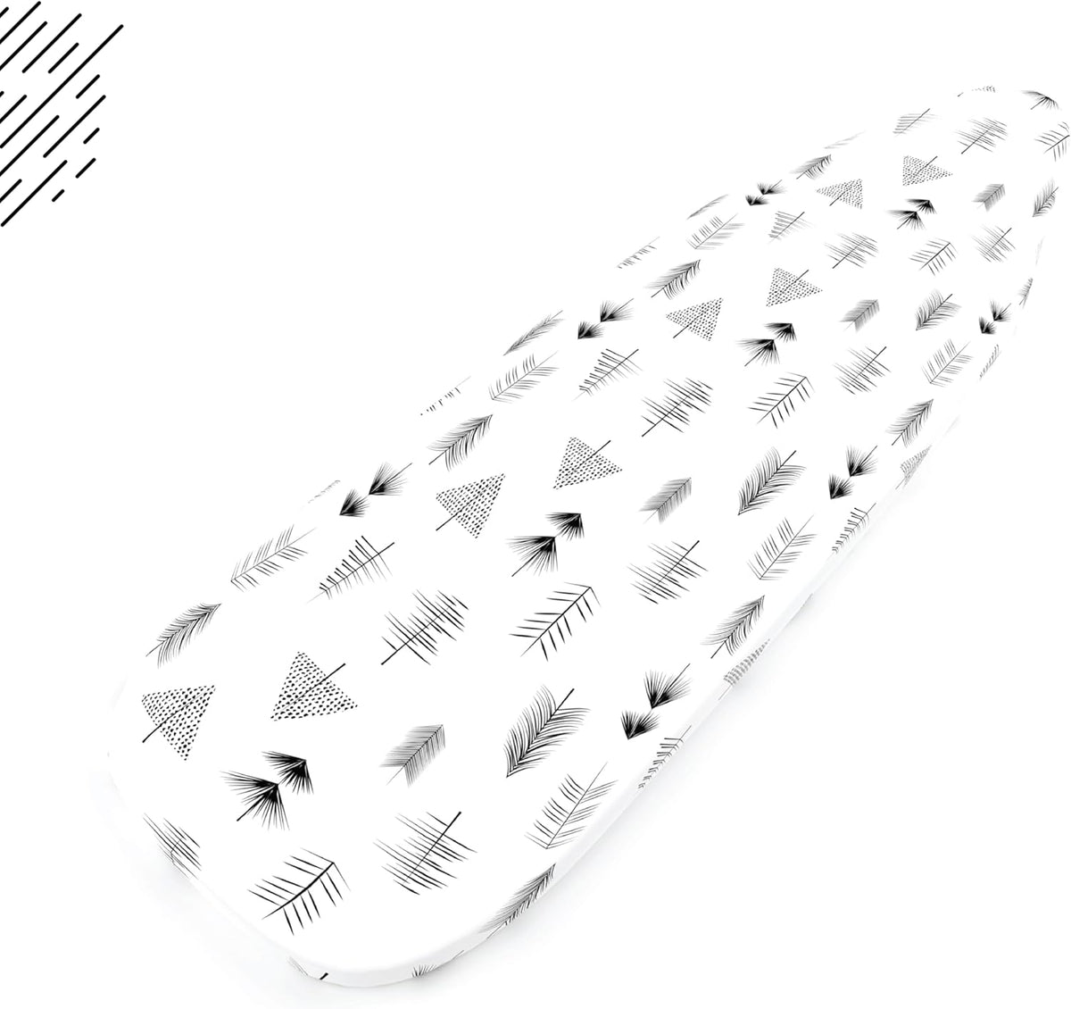 Encasa XO Ironing Board Cover and Pad 57"x22" - Thick 3mm Felt Padding, Drawstring Tightening &