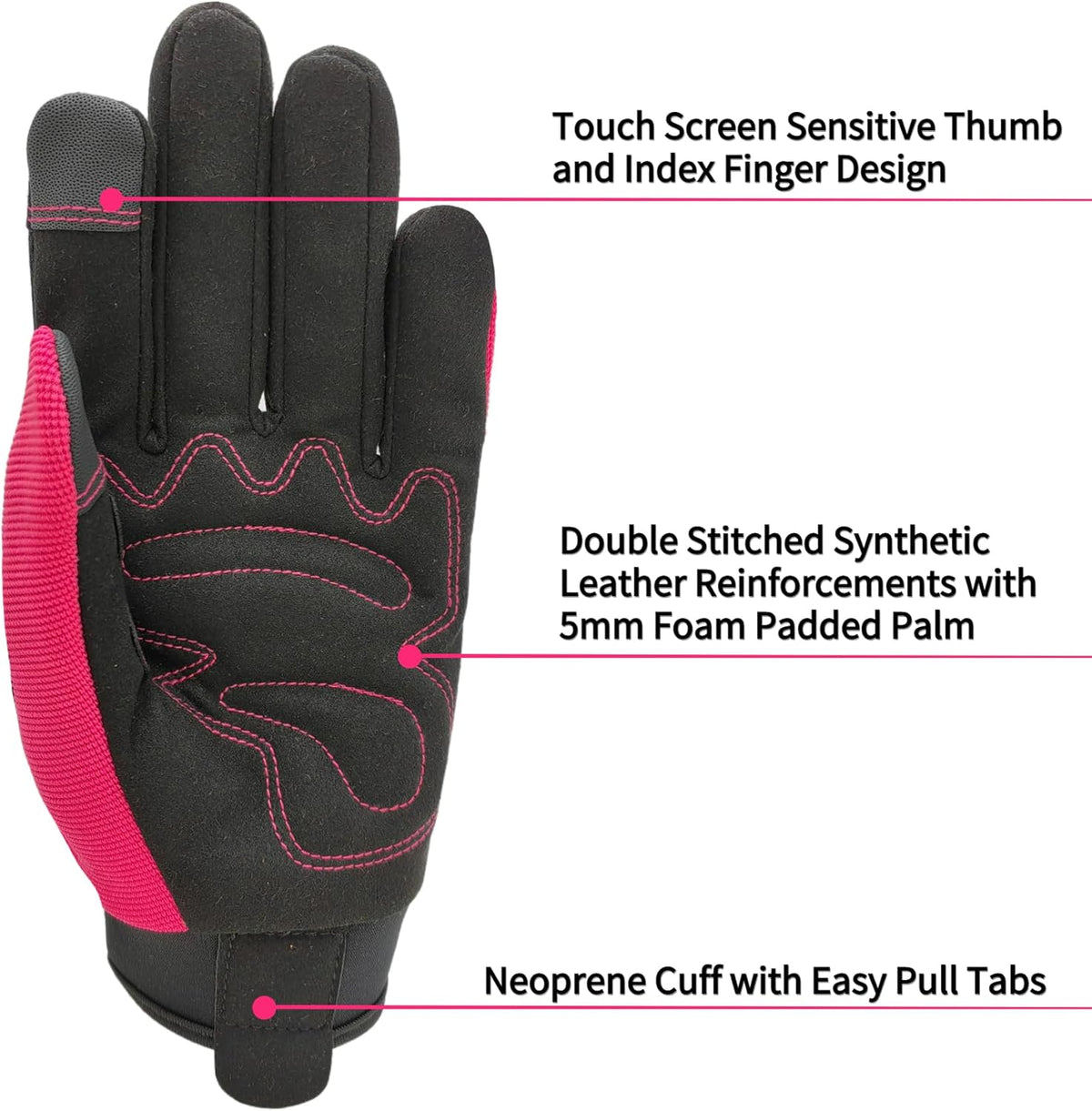 Thorn Proof&Puncture Resistant Gardening Gloves with Grip,Garden Gloves for Women, Leather Work