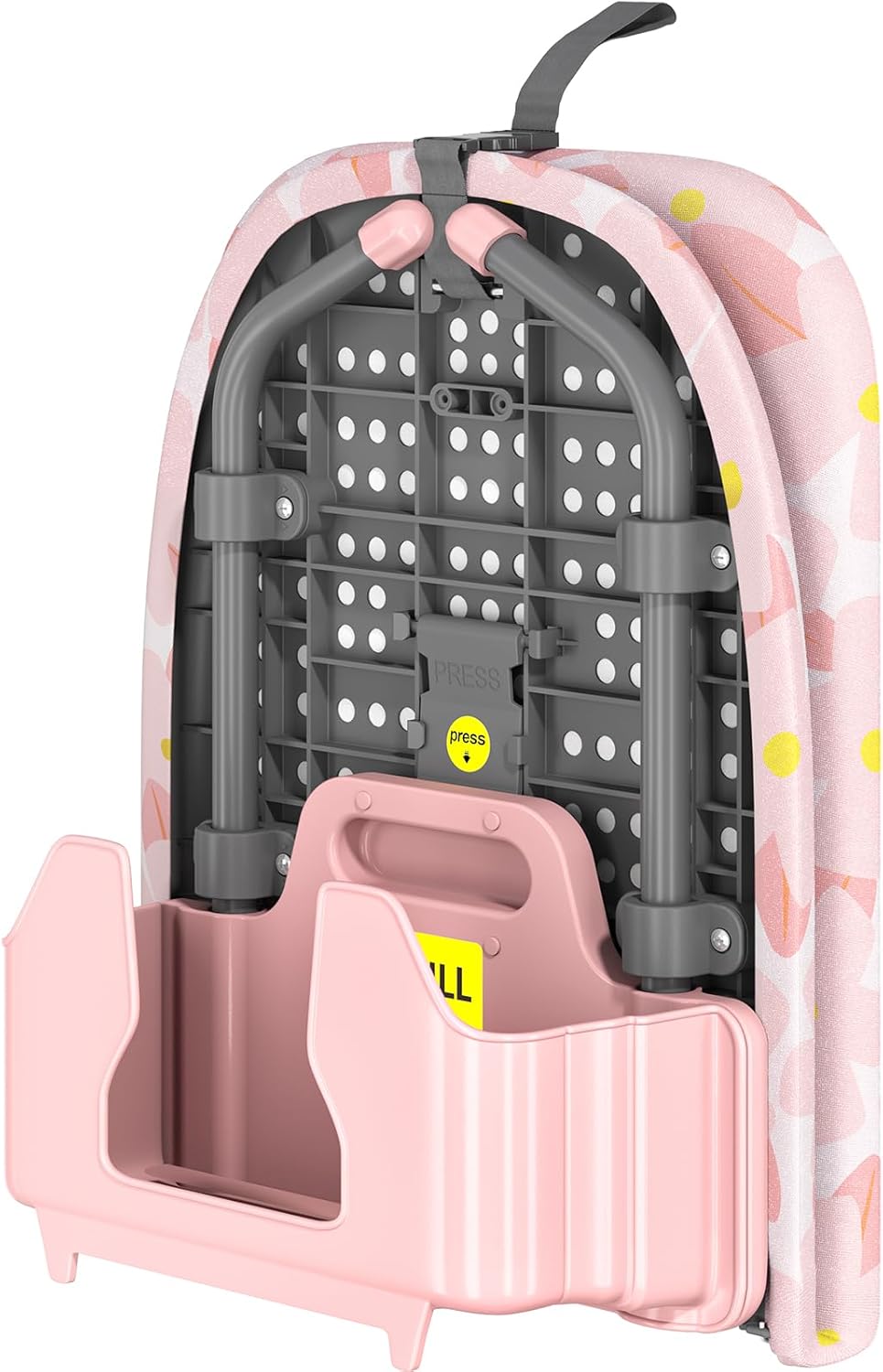 APEXCHASER Small Ironing Board with Iron Holder, Compact Iron Board with Non-Slip Feet, Portable