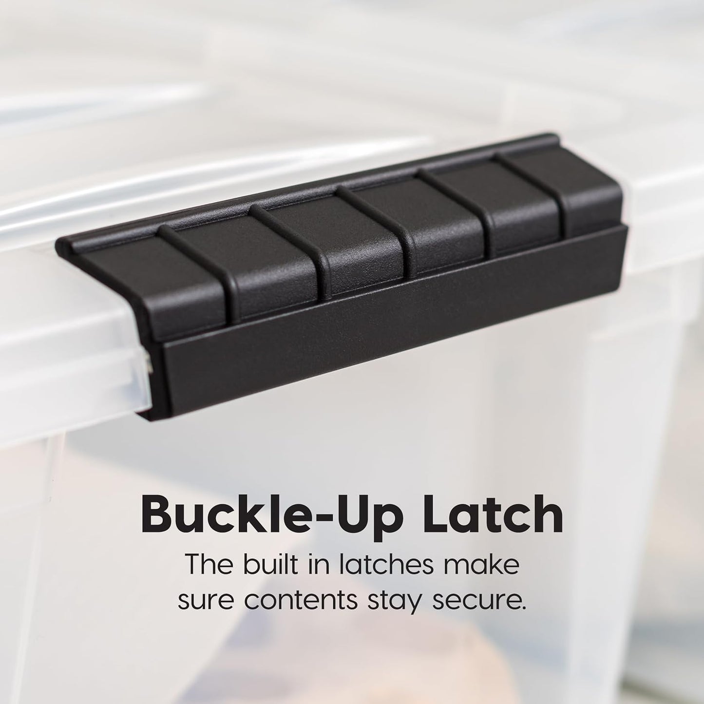IRIS USA 6-Pack 54 Quart Stackable Storage Bins with Lids [Made in USA] - Everyday Organizer