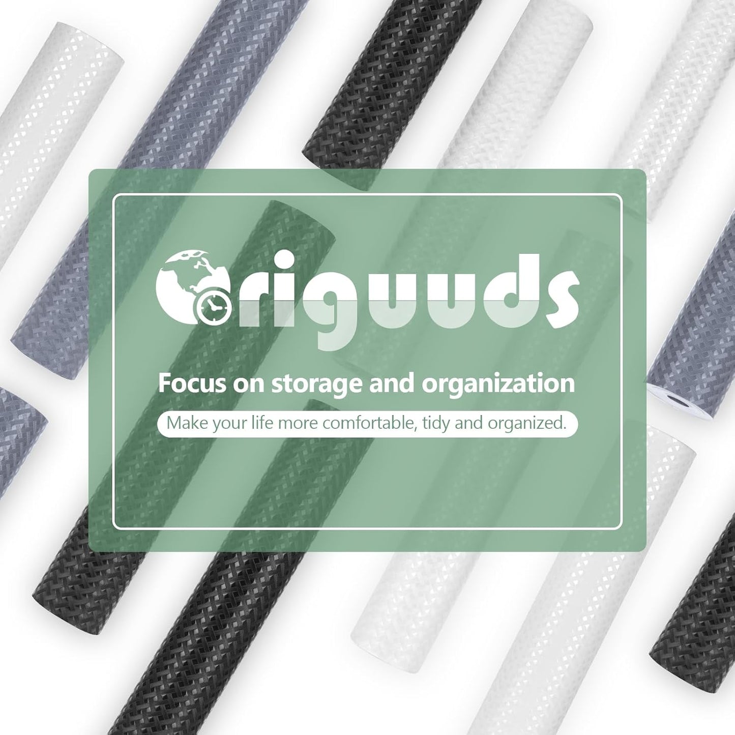 Shelf Liners, Non-Adhesive Drawer Liner, Waterproof & Oil-Proof Kitchen Cabinet Cupboard Liner