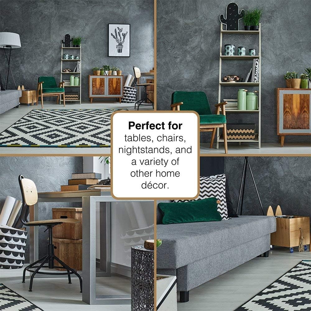 SOFTTOUCH 4799095N Heavy Duty 1 Inch Felt Furniture Pads to Protect Hardwood Floors from Scratches