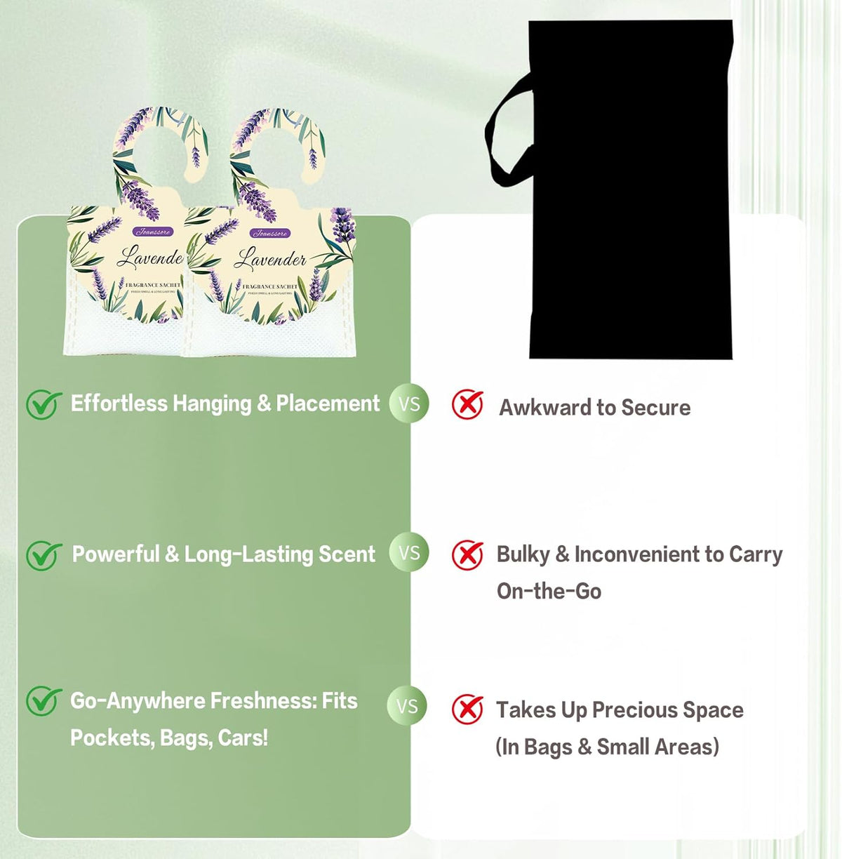 15 Packs Lavender Scented Sachets Bag for Drawers and Closets, Air Freshener for Home Fragrance