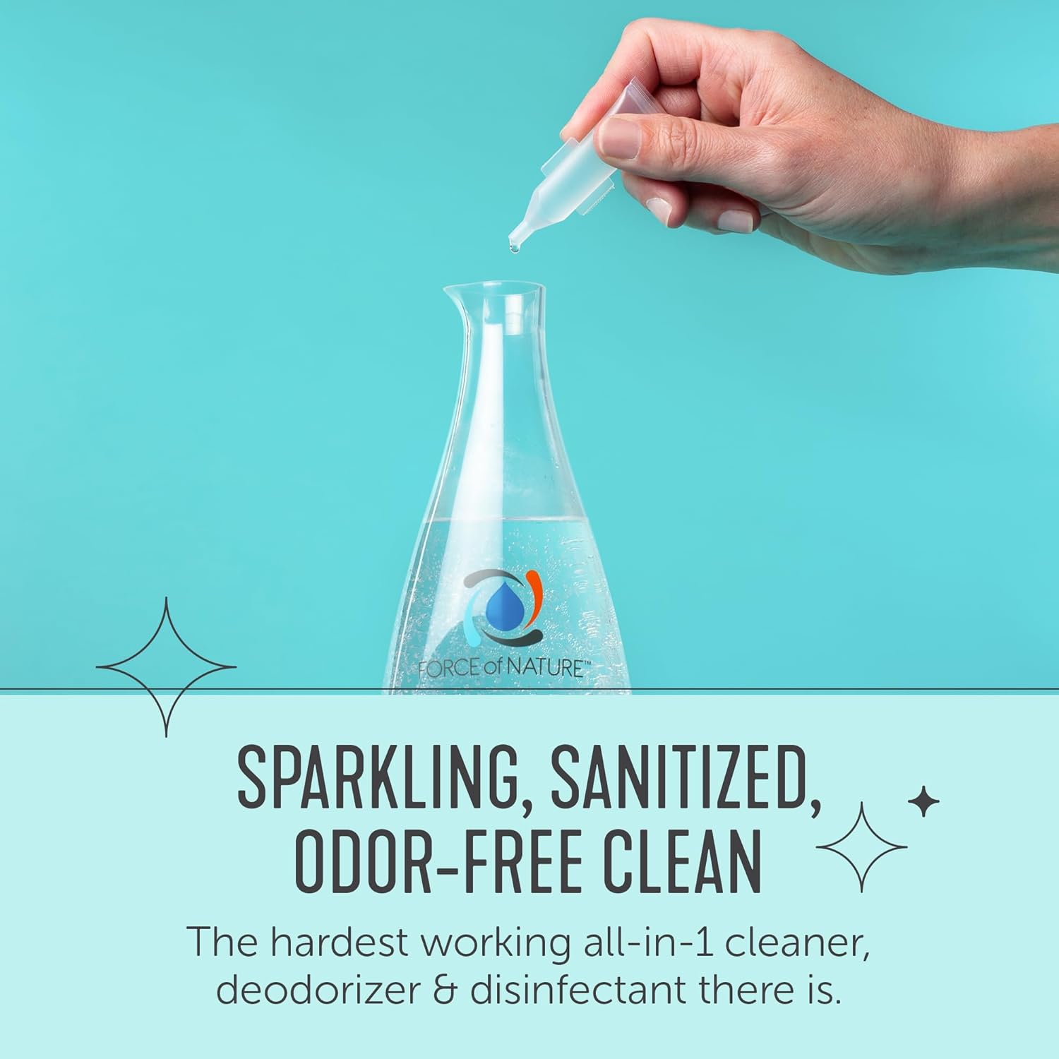 Force of Nature Multi-Purpose Cleaner, Disinfectant & Deodorizer Year Supply Bundle - Reusable