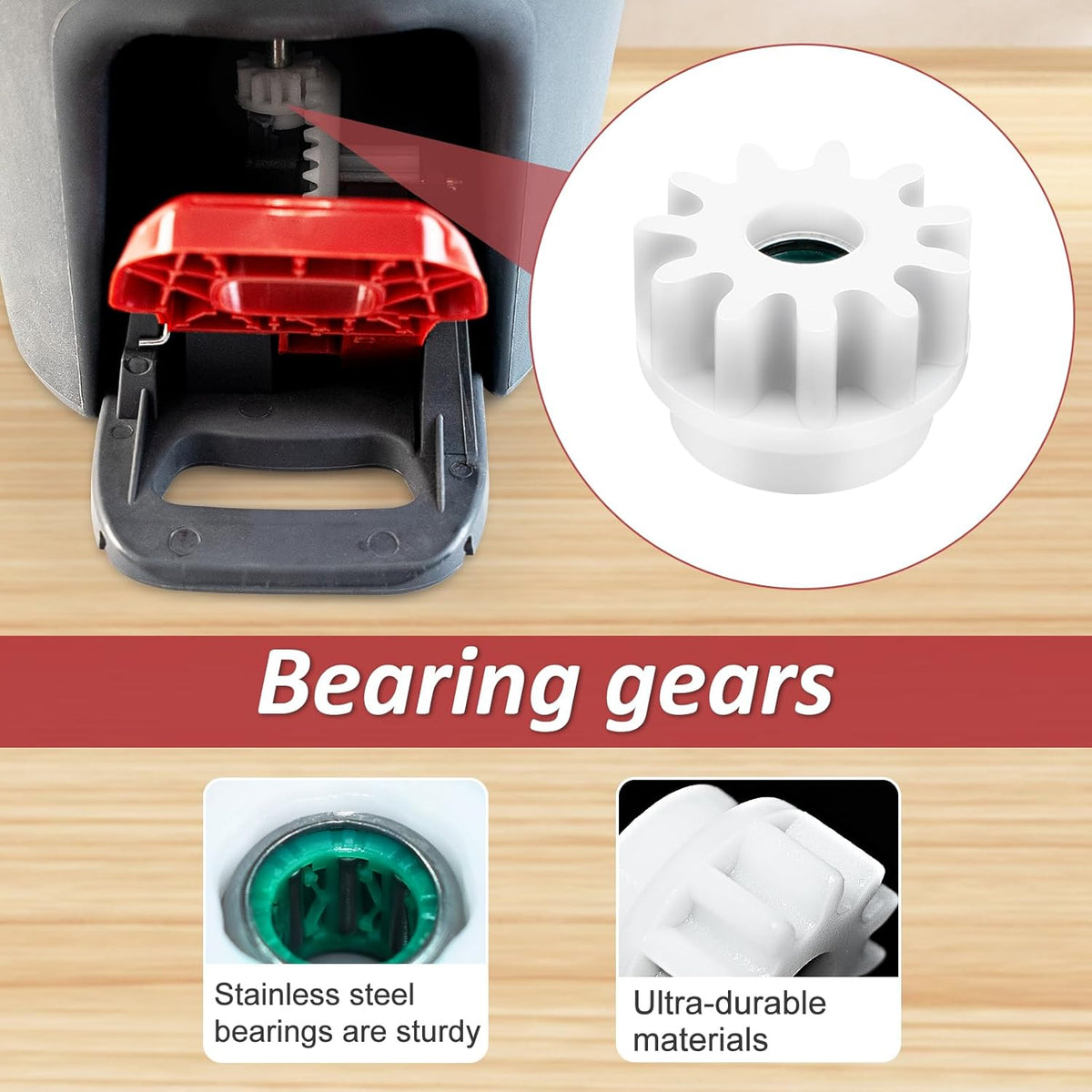 Mop Heads Replacements,Scrubber Head,Base and Pedal Bearing Replacement Combo Set for O-Cedar