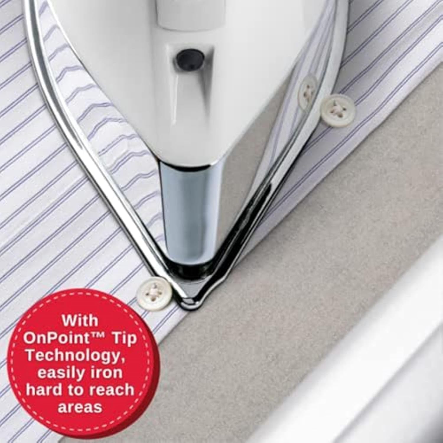 SINGER SteamCraft Steam Iron (1700W) | Steamer with Stainless Steel Plate, OnPoint Precision Tip