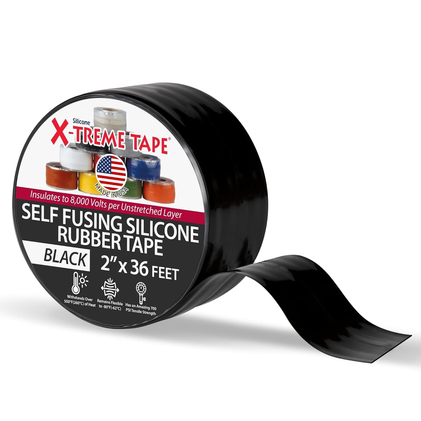 X-Treme Tape MOCAP Heavy Duty Waterproof Self Fusing Silicone Rubber Tape for Hose, Pipe