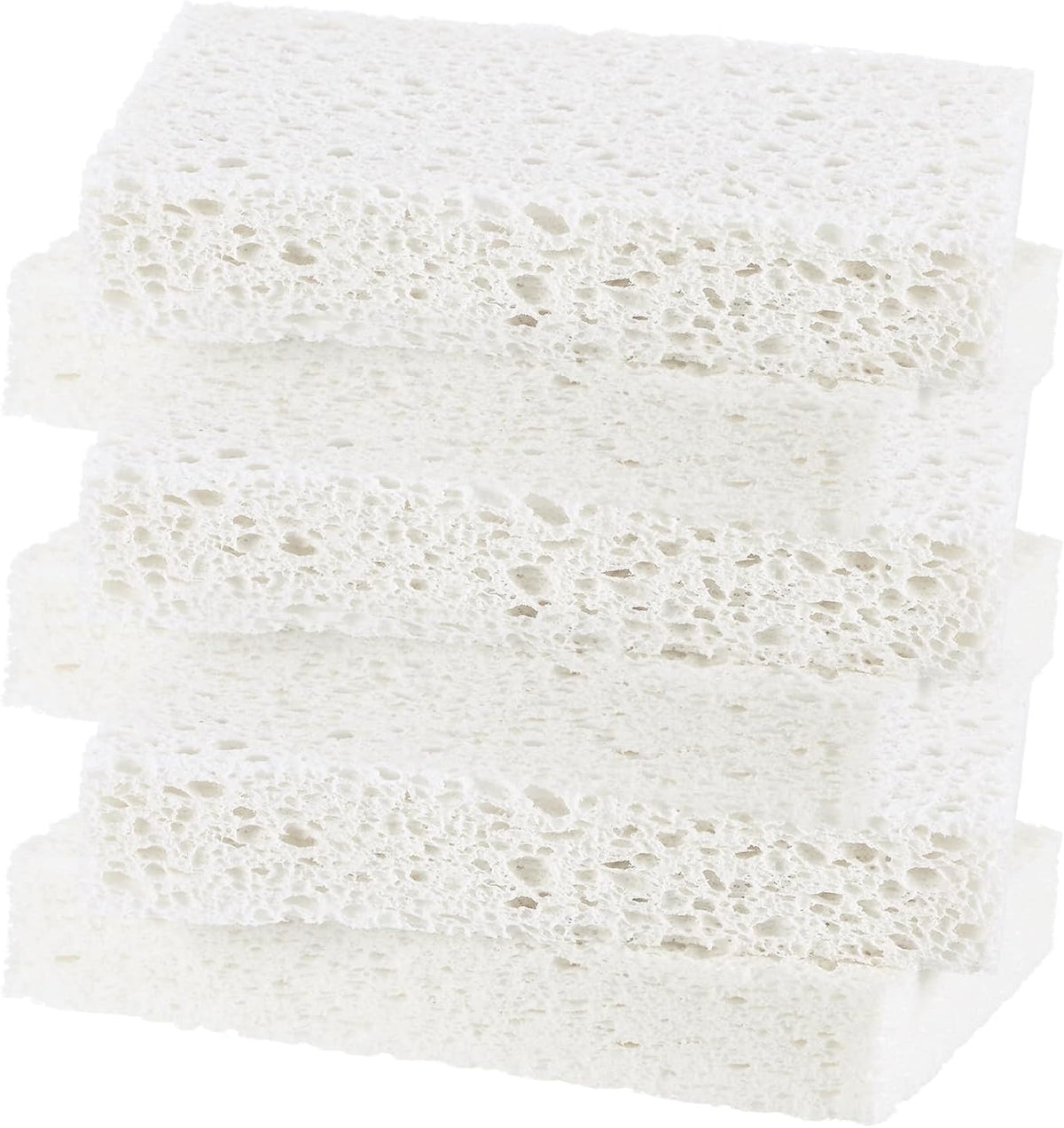 6-Pack Kitchen Sponges, Condense Eco Cellulose Non-Scratch Scrub Heavy Sponge for