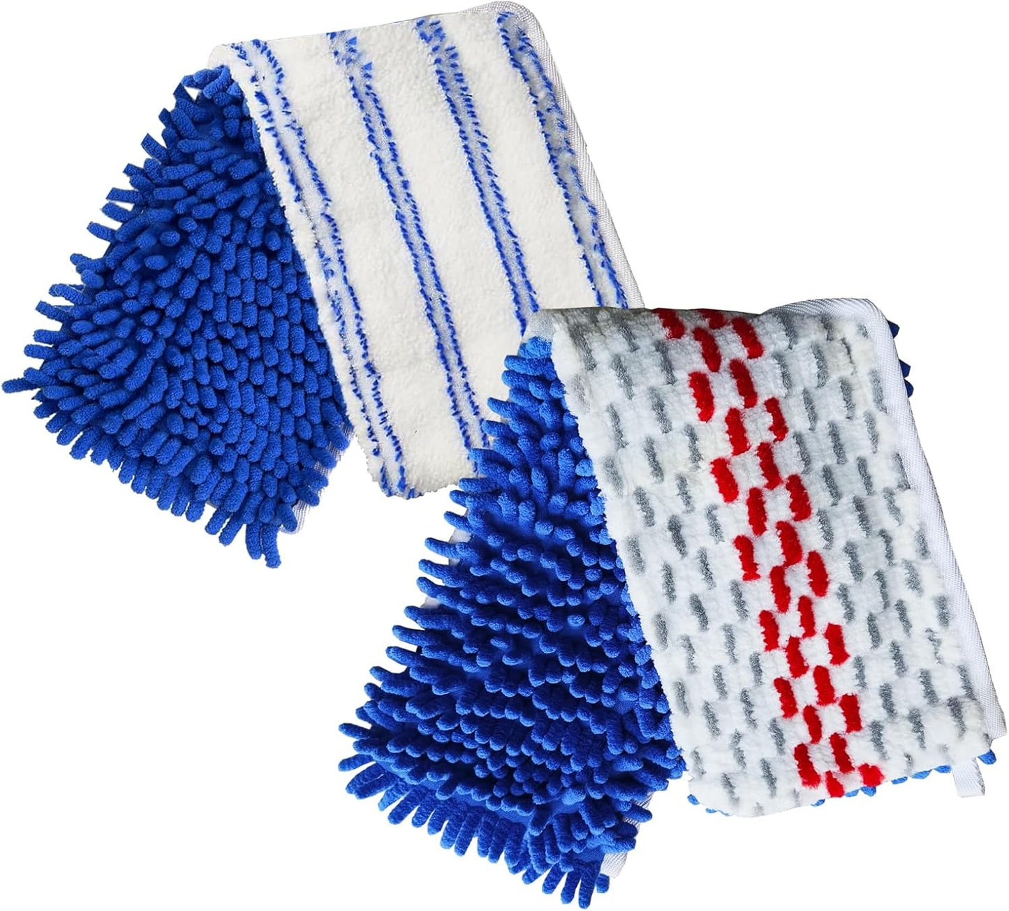 2 Pack Flip Mop Refills Compatible with O Cedar Mop, Flat Dust Mop Head Replacement for Dry & Wet