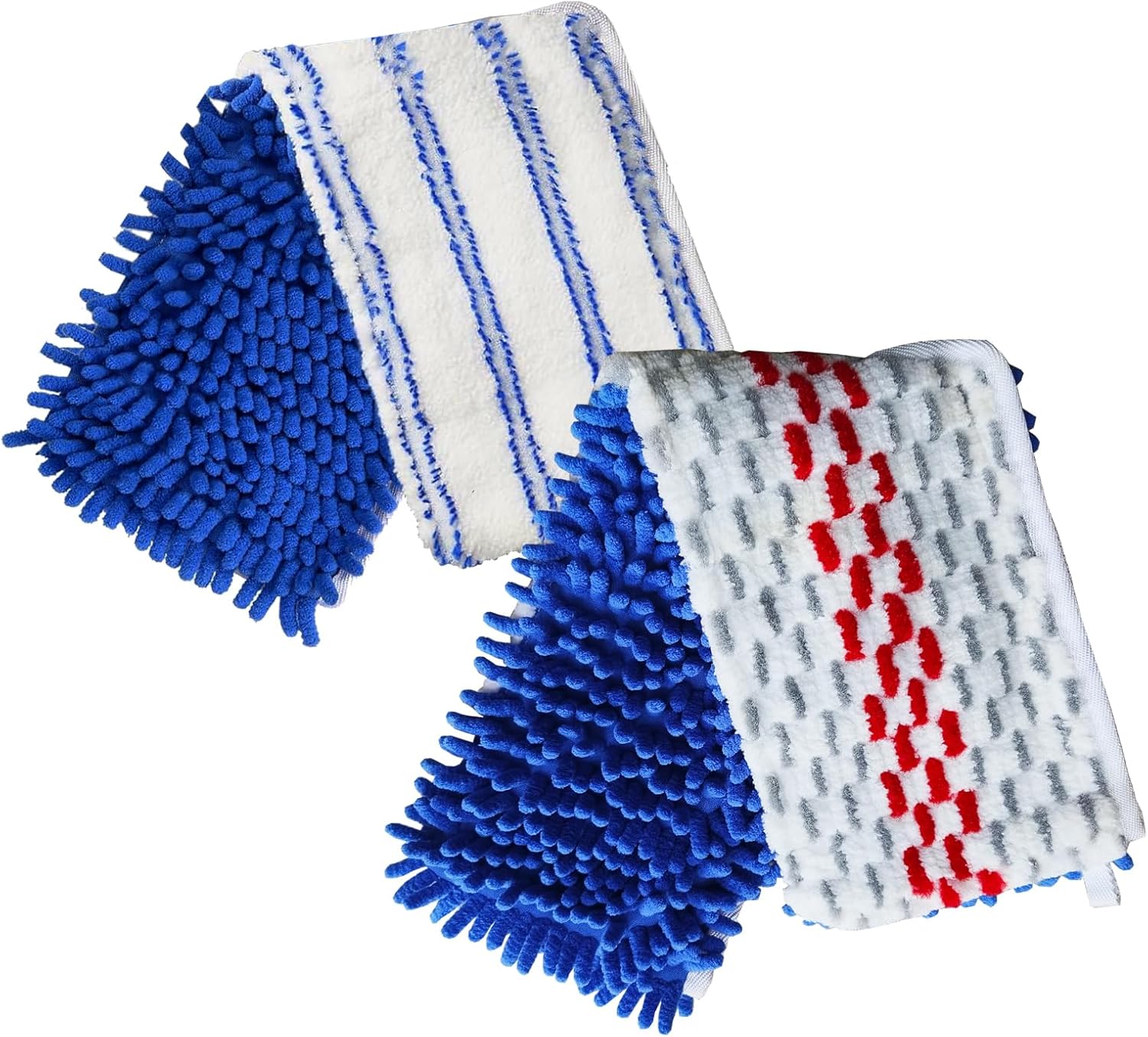 2 Pack Flip Mop Refills Compatible with O Cedar Mop, Flat Dust Mop Head Replacement for Dry & Wet
