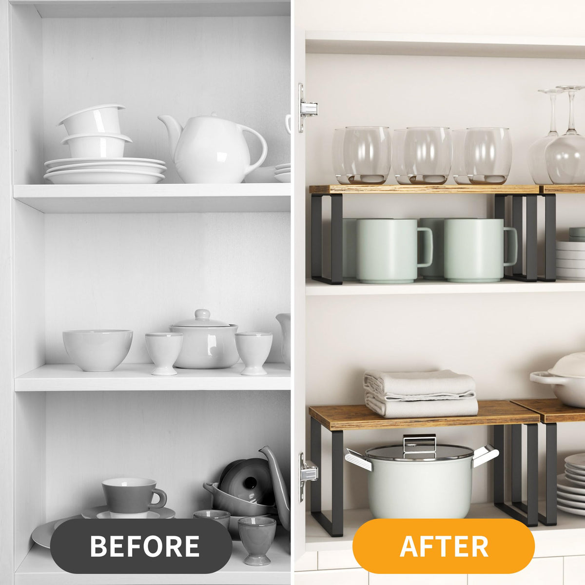 Selefrecos Kitchen Cabinet Organizer Shelf Set of 4 – view 3