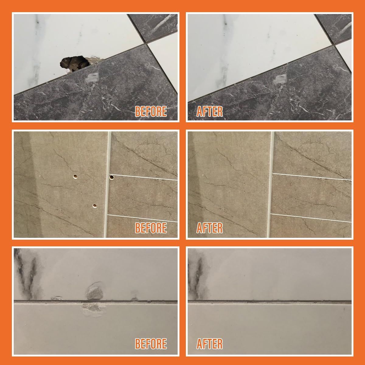 Tile Repair Kit, Ceramic Tile Repair Kit(Color Match), Porcelain Tile Chip Repair Kit with Super