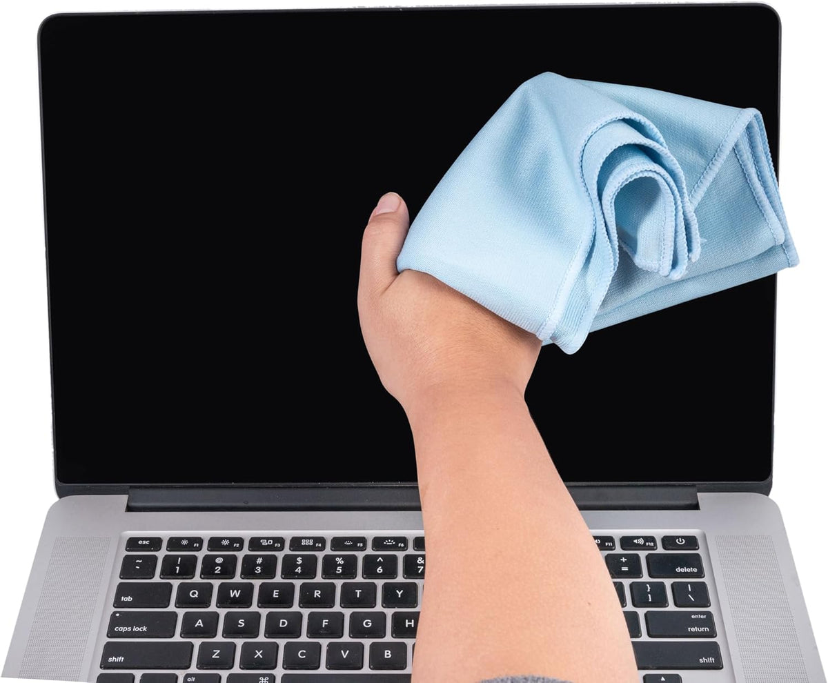 KLNYOO Microfiber Glass Cleaning Cloths Lint Free Streak Free Quickly and Easily Clean Windows &