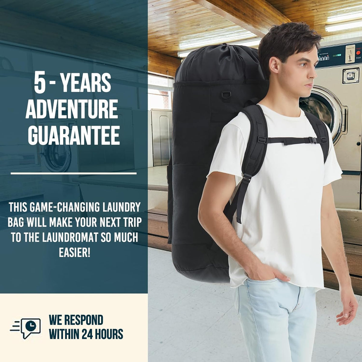 Laundry Bag Extra Large 115L, Laundry Backpack Bag, Laundry Bags Extra Large Heavy Duty, Laundry