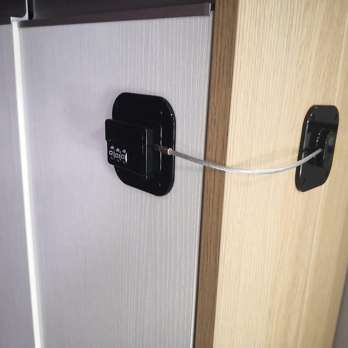 YEYA Upgraded Refrigerator Door Lock with Combination for Adults, Lock for Fridge, Freezer, File