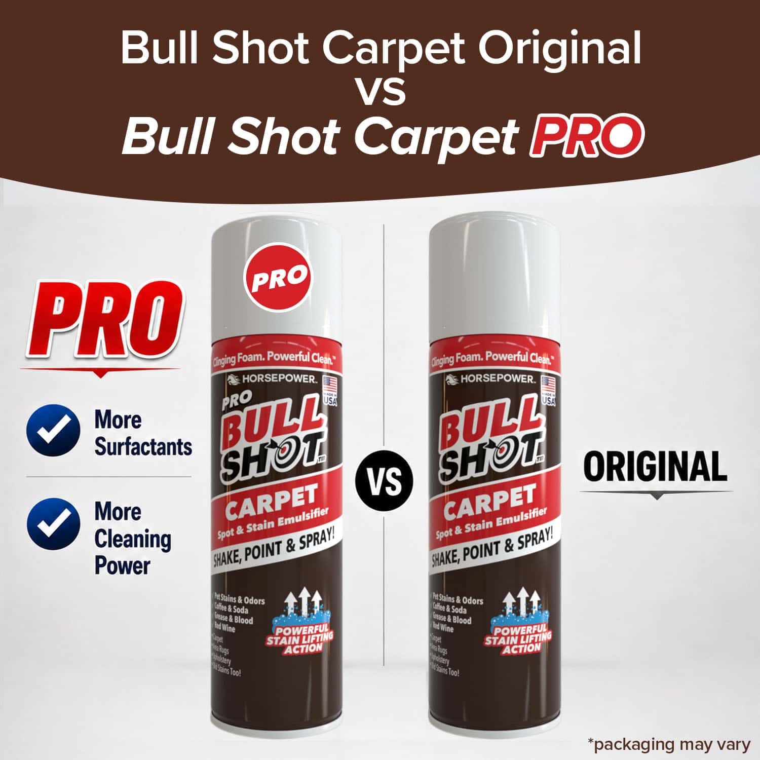 Bull Shot Pro Carpet, Professional Strength Carpet Spot & Stain Remover