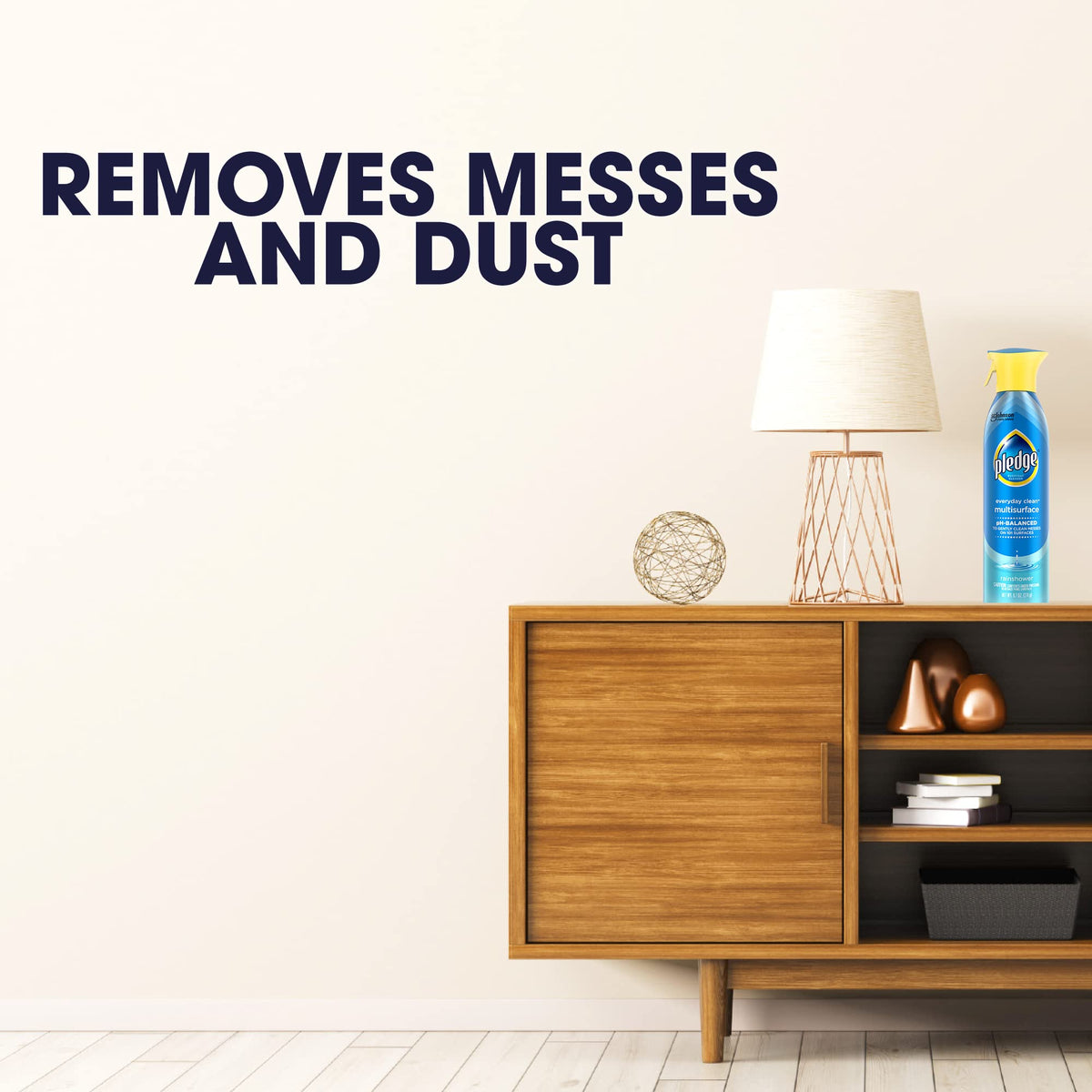 Pledge pH-Balanced Multisurface Spray, Gently Clean 101 Surfaces, Remove Dust and Messes, No