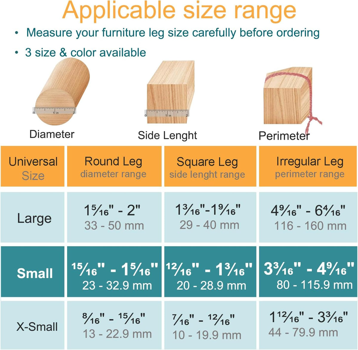 32 Pcs Chair Leg Protectors for Hardwood Floors, OASMU Silicone Felt Furniture Pads for Scratch and