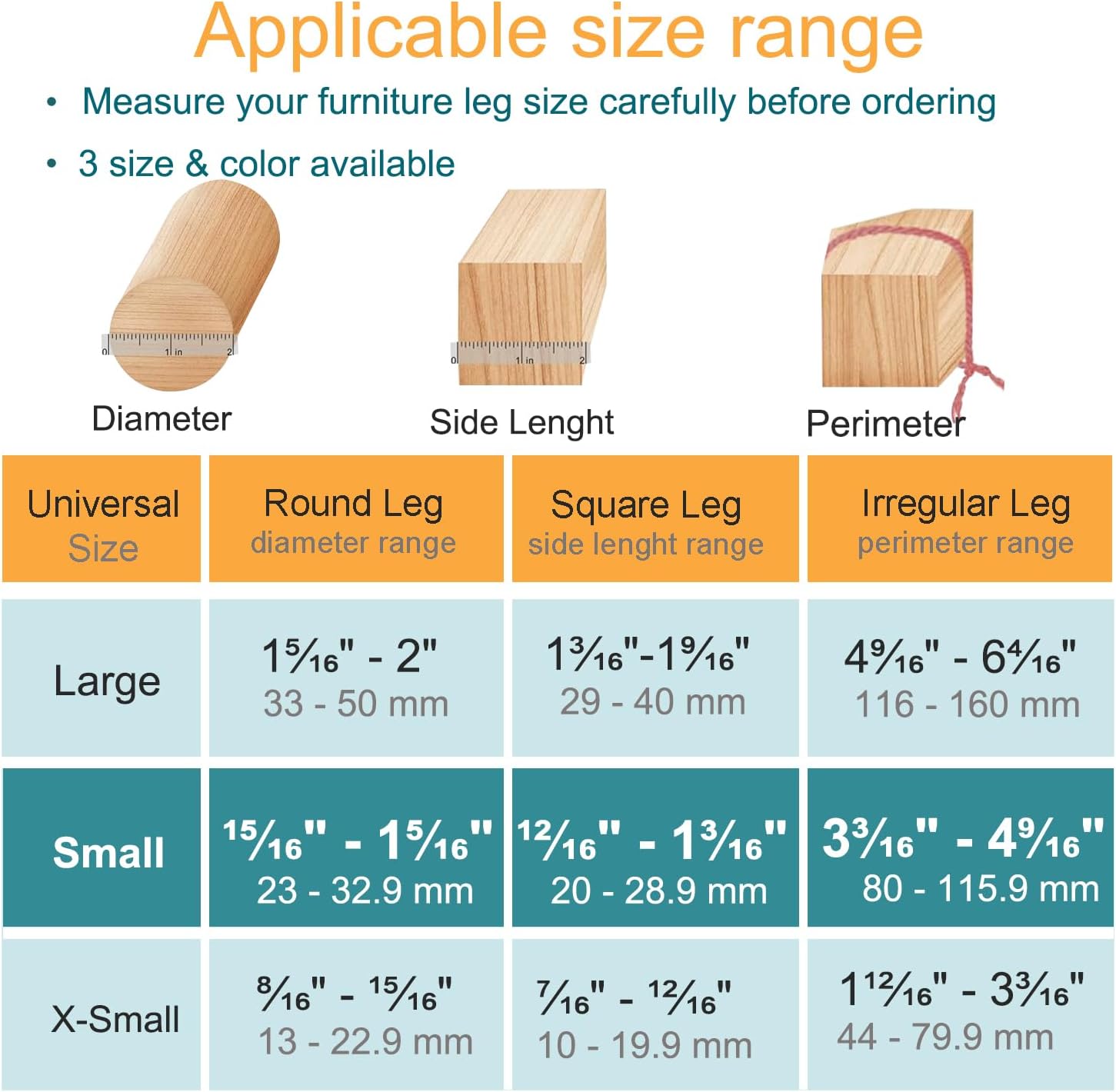 32 Pcs Chair Leg Protectors for Hardwood Floors, OASMU Silicone Felt Furniture Pads for Scratch and