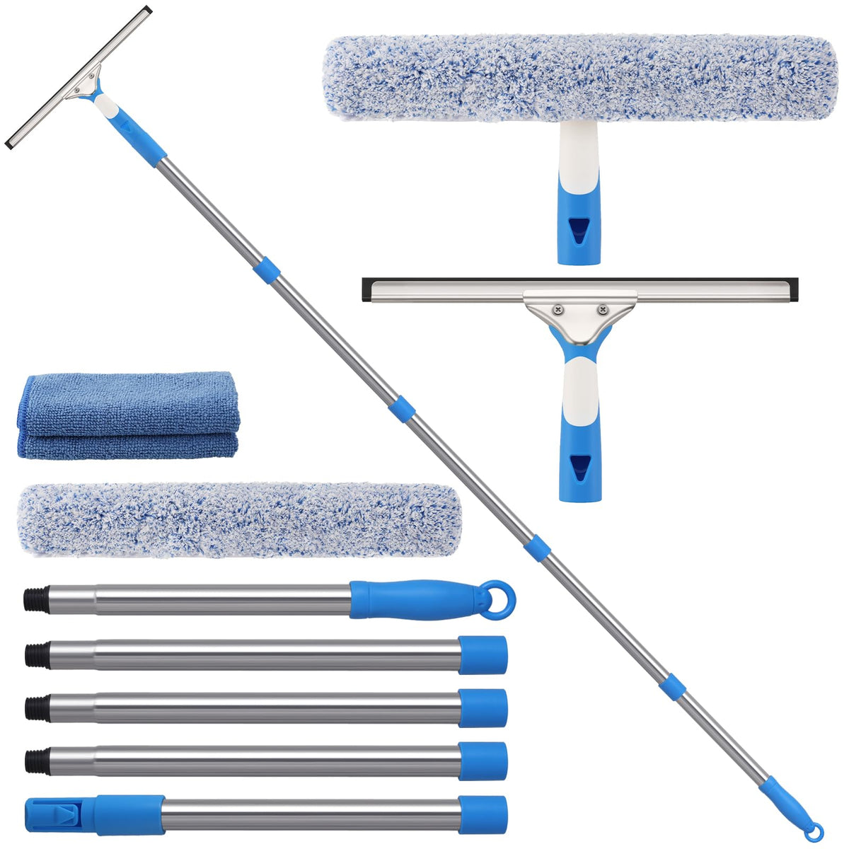 Mitclear 77'' Long Squeegee Window Cleaner Tool for Indoor Outdoor Windows