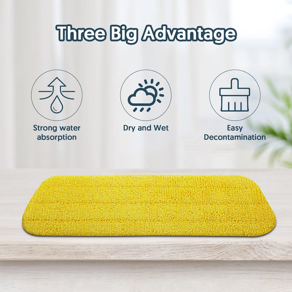 7 Count Reusable Mop Pads for Swiffer PowerMop -MEXERRIS Microfiber Wet Mops Refills PowerMop Pads