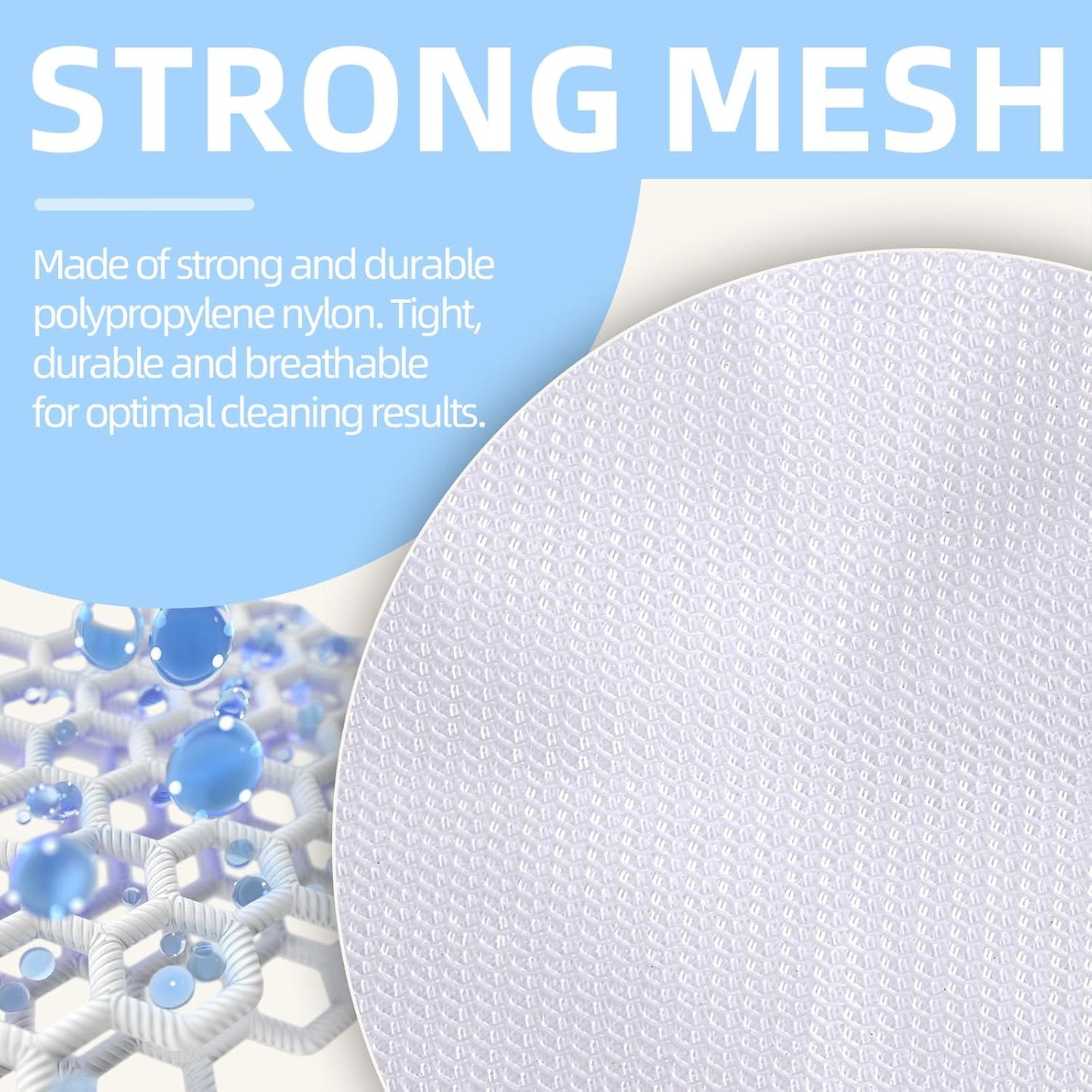 Mesh Laundry Bags, Mesh Wash Bags Durable Mesh Structure with Strong Zipper, Suitable for