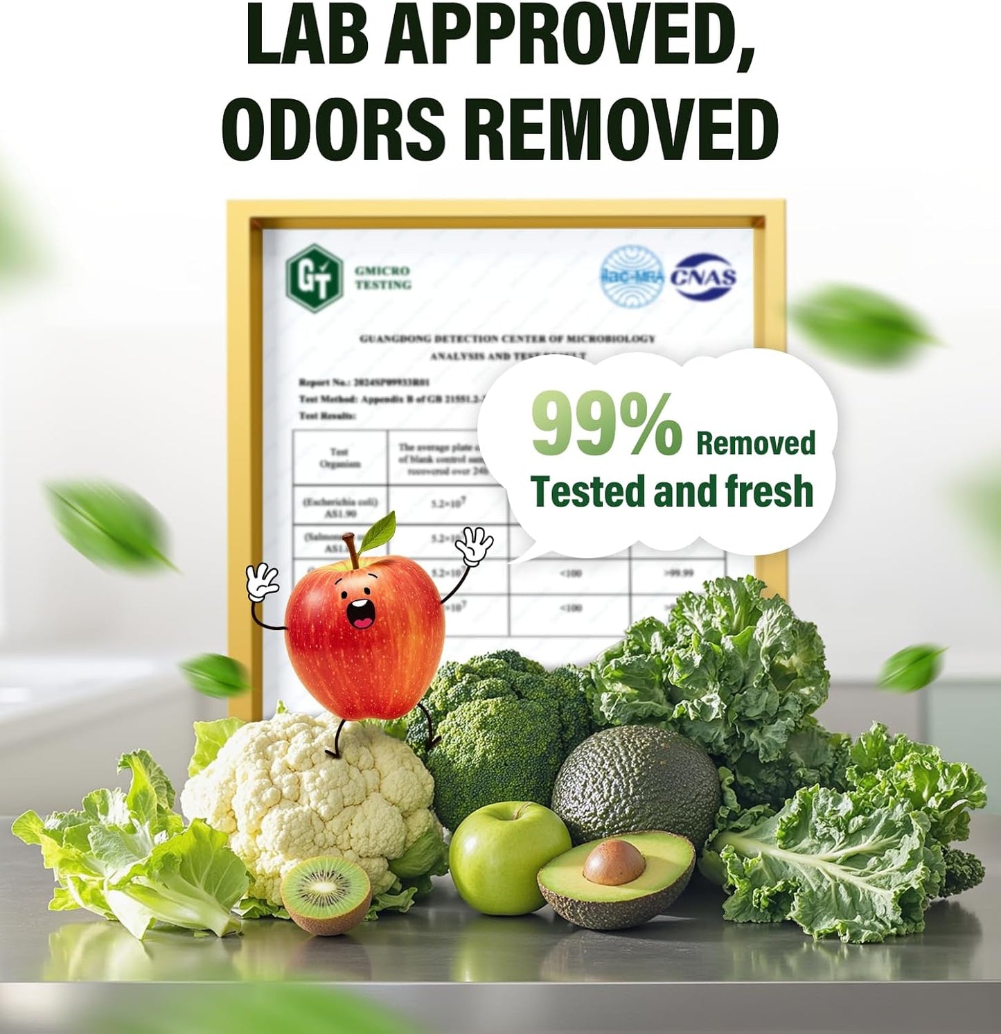 Fridge Deodorizer, 10-Year Odor Eliminator for Refrigerator, No Refills or Fragrance, More