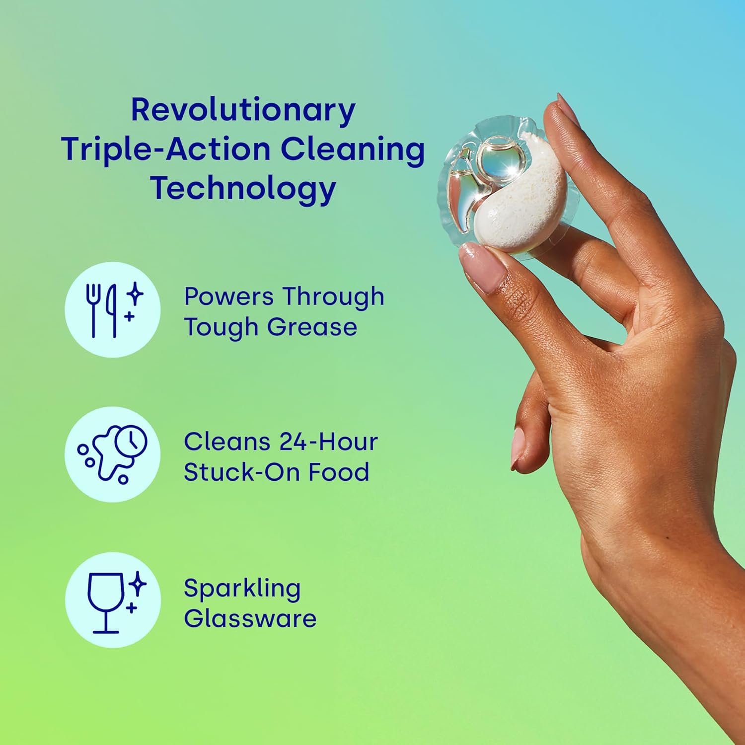 Dropps UltraWash Plus Dishwasher Detergent, Lemon Citrus (64 Pods) - Triple Action Biobased Power