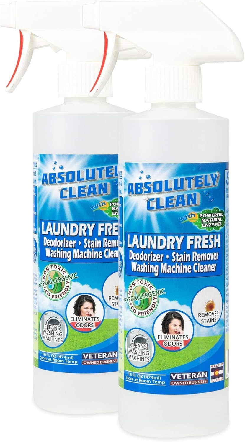 Absolutely Clean Amazing Laundry detergent liquid Stain and Odor Remover, Naturally Based Formula
