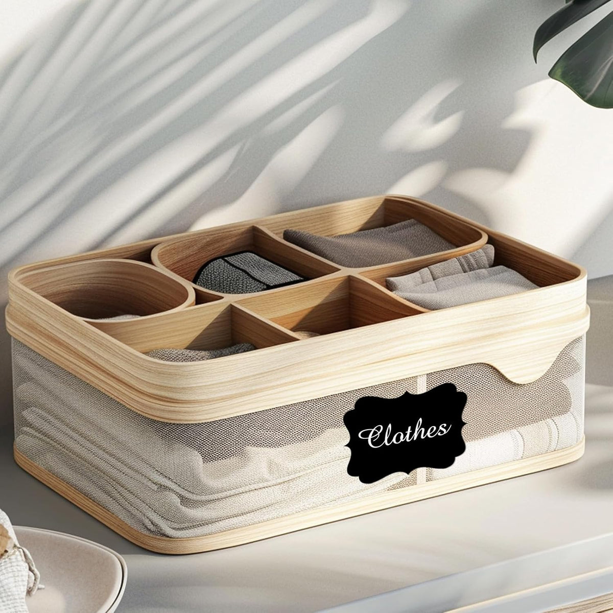 Black Labels Stickers, 250 PCS 3" x 2" Fancy Shape Sticker for Storage Box or Food Jars Holiday