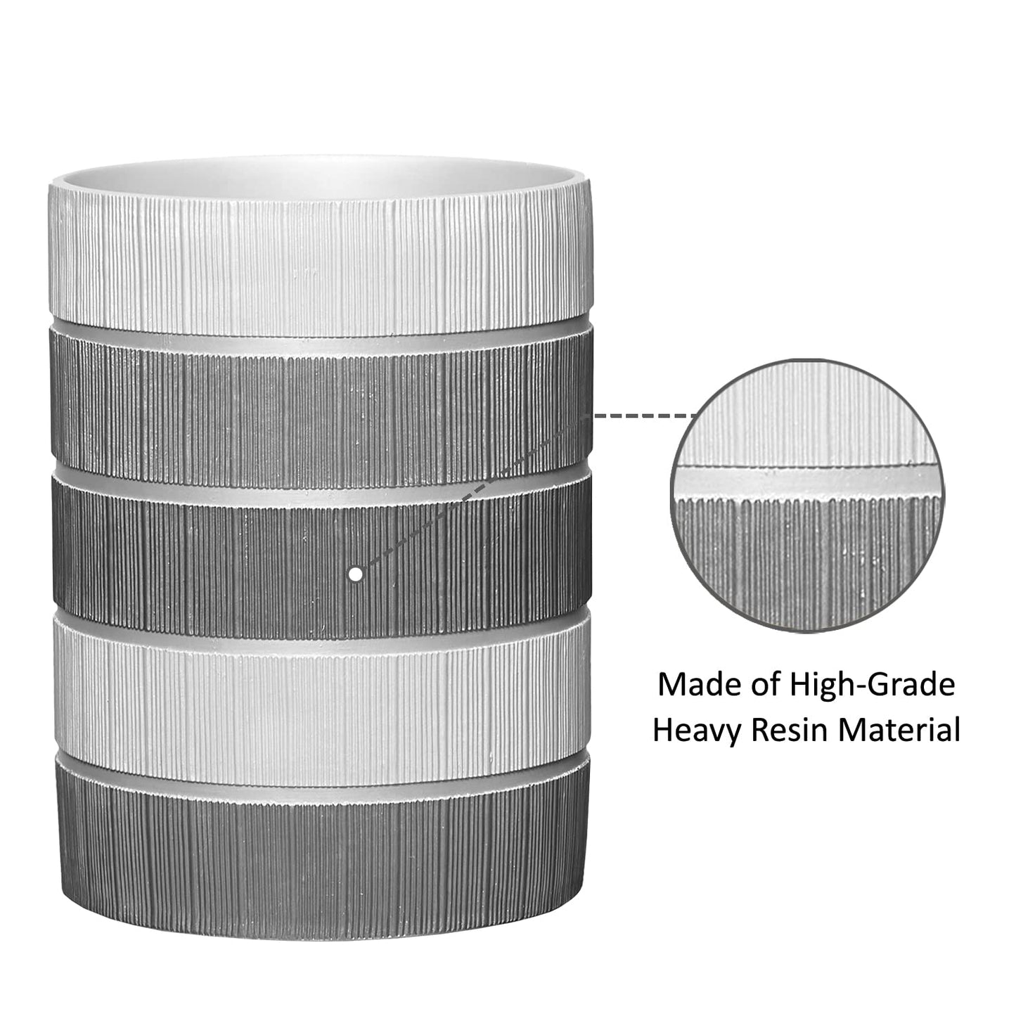Zahari Home Decorative Trash Can for Bathroom, Office & Bedroom - 2.1 Gallons Stylish & Small Trash