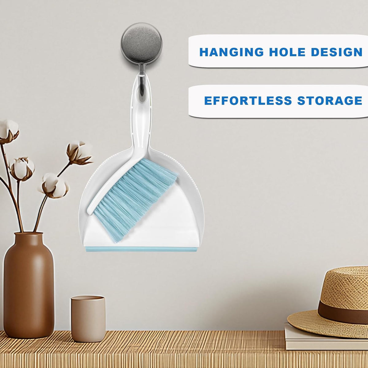 Mini Broom and Dustpan Set Small Dust pan & Brush Set Portable Cleaning Tools for Home Office RV