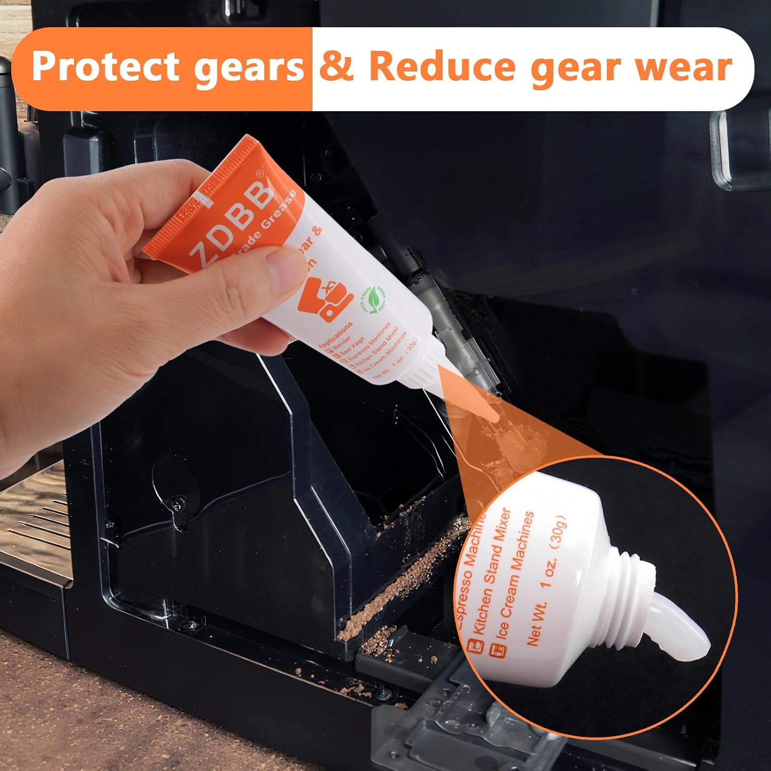 Food Grade Grease for Kitchenaid Stand Mixer Odorless Food Grade Equipment Lubricant with PTFE