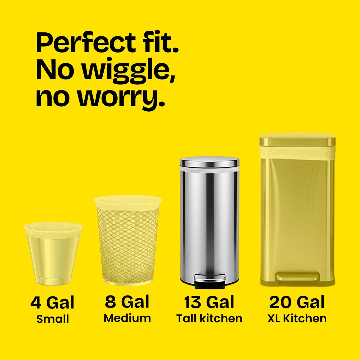 Glad ForceFlex Tall Kitchen Trash Bags, 13 Gallon, Gain Original, 110 Count (Package May Vary)