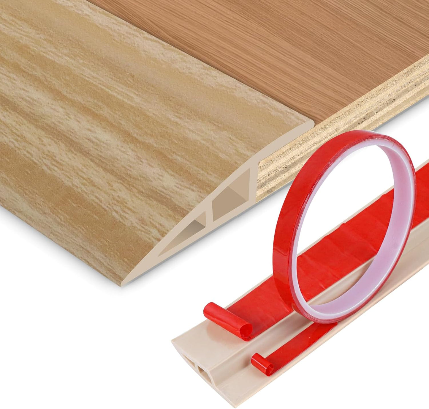 Floor Transition Strip Vinyl Door Threshold Ramp Self Adhesive Carpet Edging Strip Doorway Edge