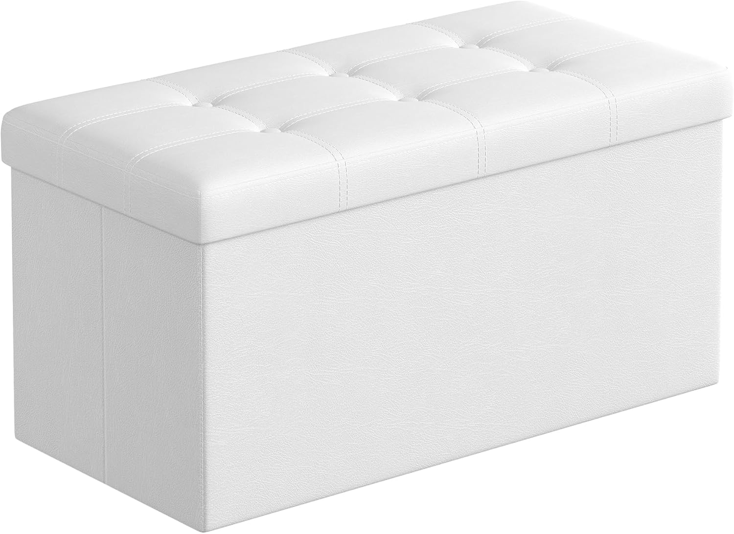 SONGMICS MAZIE Collection - 30 Inches Folding Storage Ottoman Bench, Ottoman with Storage, Foot