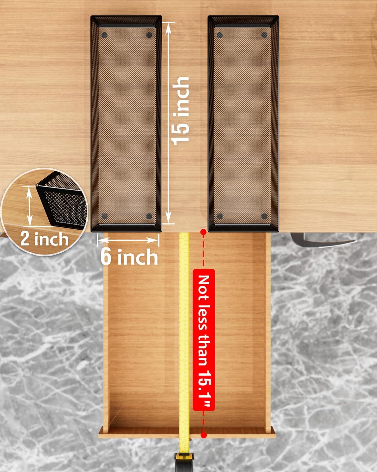 JANE EYRE kitchen drawer organizer - silverware utensil organizer for kitchen drawer,silverware
