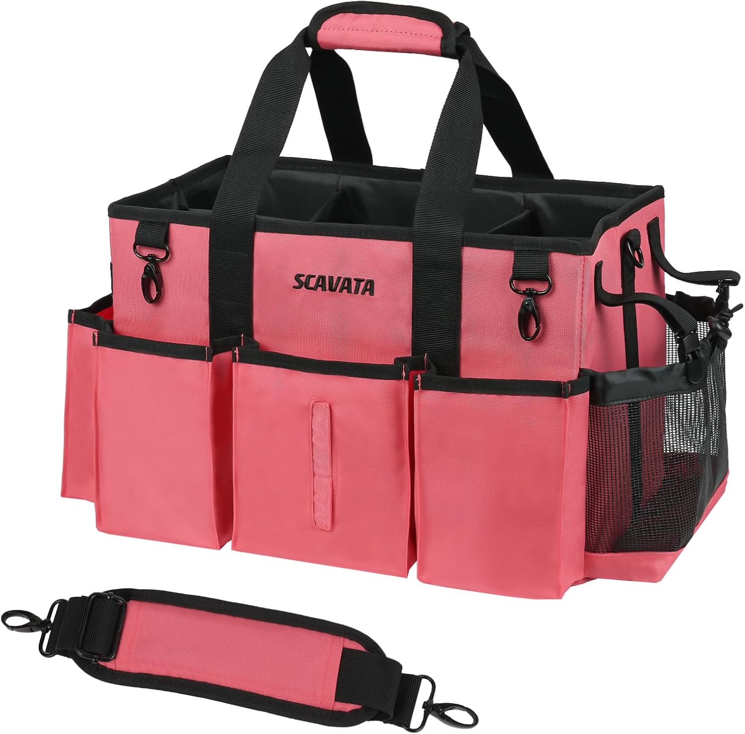 Wearable Cleaning Caddy Bag, Cleaning Caddy Supplies Organizer with Handle & Shoulder Straps for